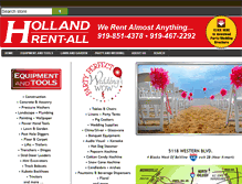 Tablet Screenshot of hollandrentall.com